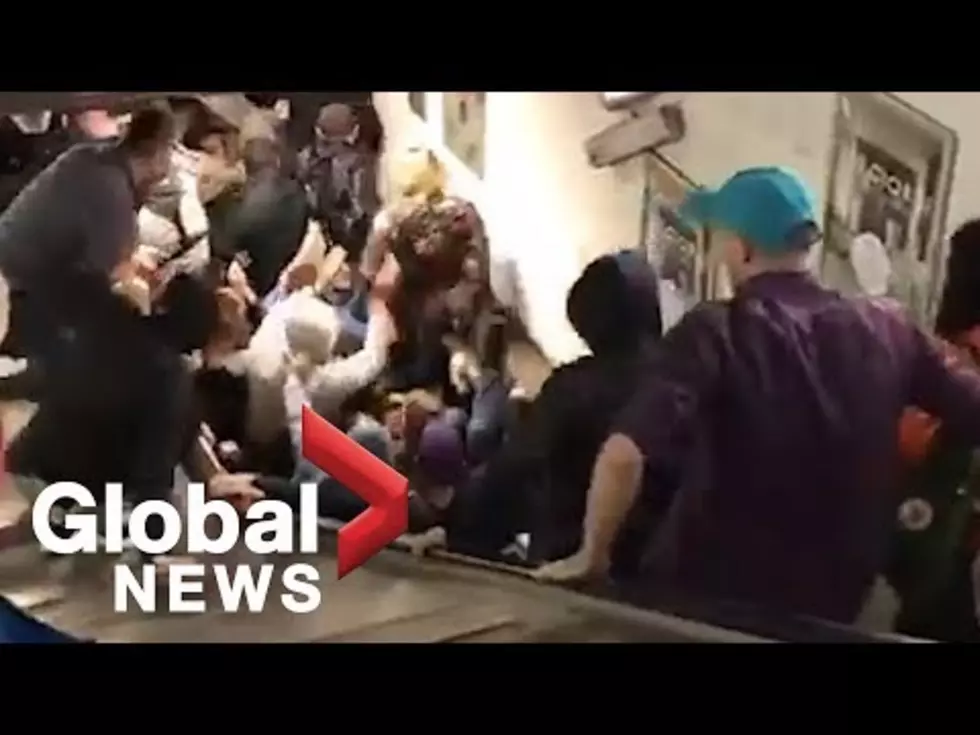 Incredibly Fast Escalator Causes Chaos and Injuries [VIDEO]