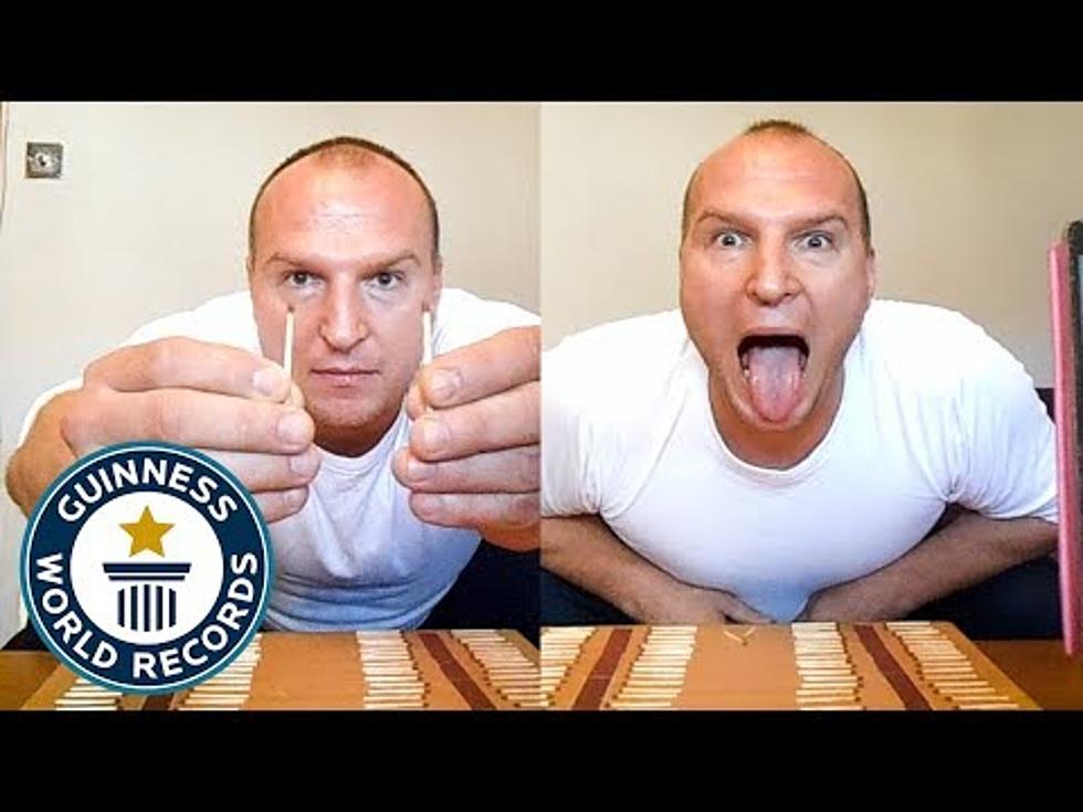 Awesome Guinness World Record For Most Matches Put Out on Tongue [VIDEO]
