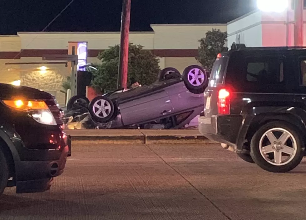 Car Flipped on Airline Drive After Accident
