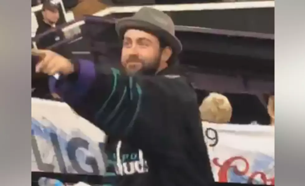 Jay Plays Popcorn Catch With a Mudbugs Fan [VIDEO]