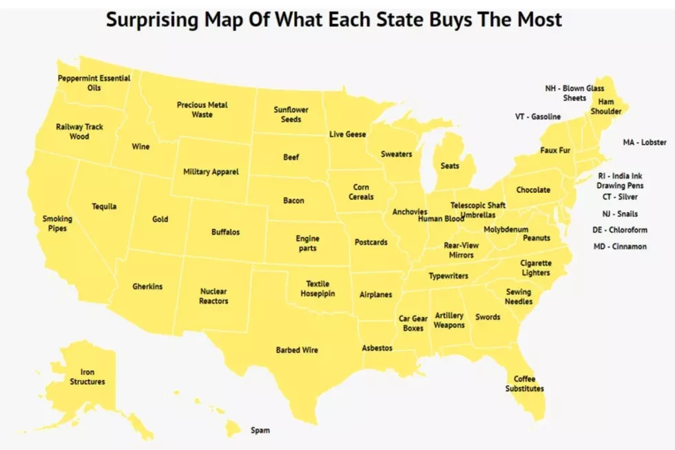 Map of What Every State Disproportionately Purchases