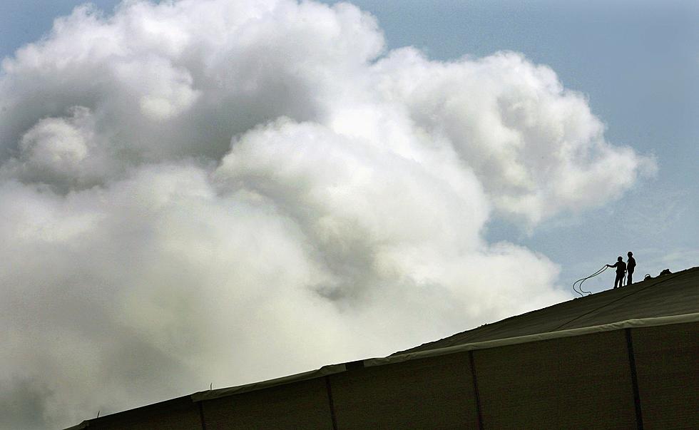 Firefighters Battle Blaze on Caesars Superdome Roof in New Orleans