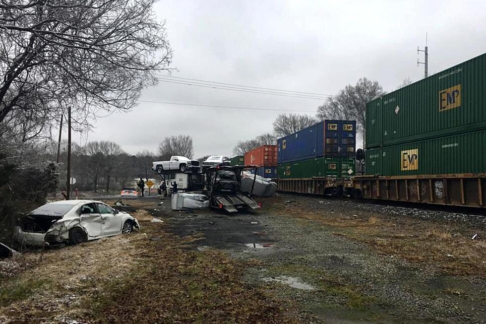 Train Smashes into Car Carrier in Caddo Parish Leaving 2 Injured