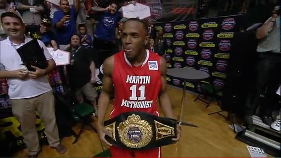 WATCH: James Justice SLAMS a Win in the NCCA Slam Dunk Championship