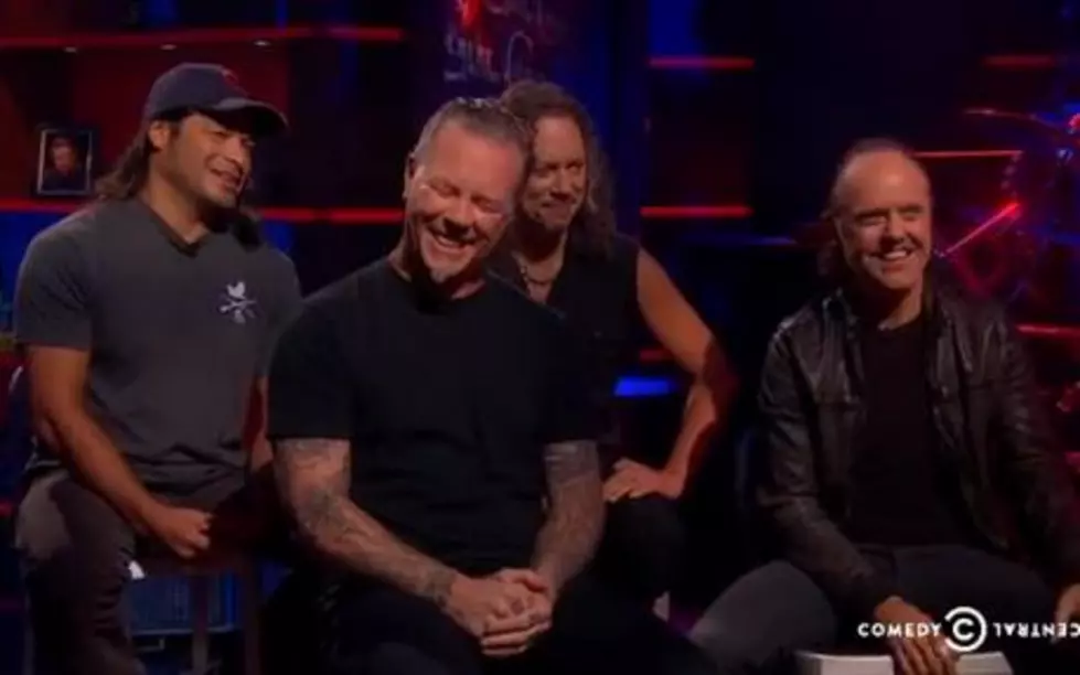 Metallica Drop in on Colbert Report to Perform and Talk About &#8220;Through the Never&#8221; Movie [VIDEO]