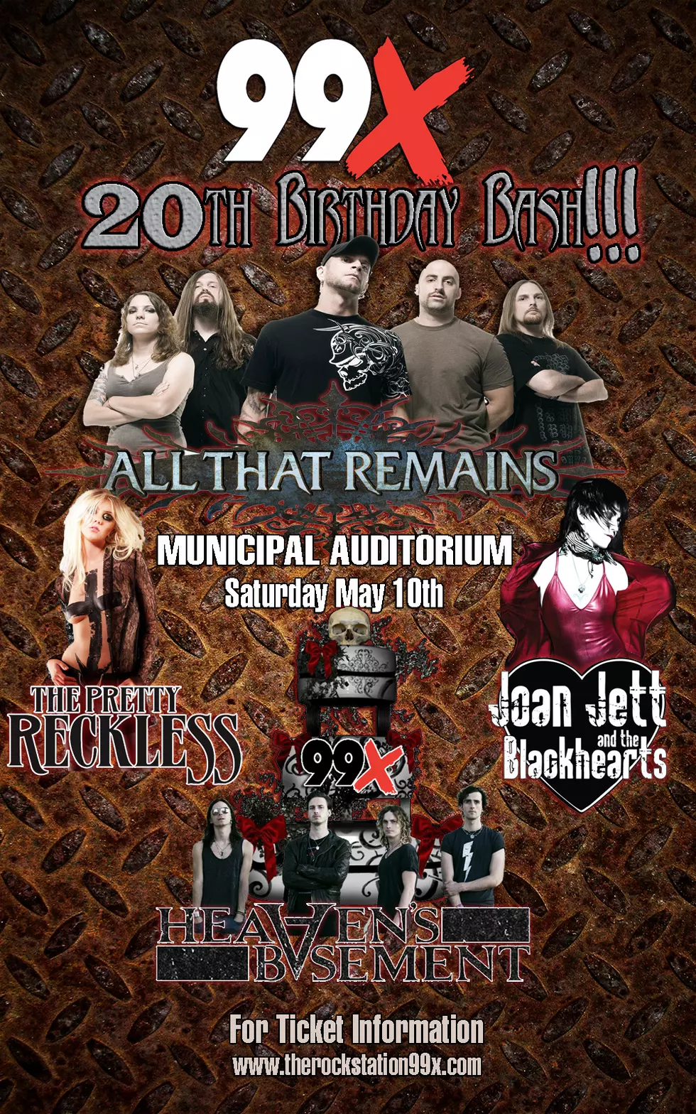 Heaven&#8217;s Basement, Joan Jett, The Pretty Reckless &#038; All That Remains to Rock Our 20th Birthday Bash