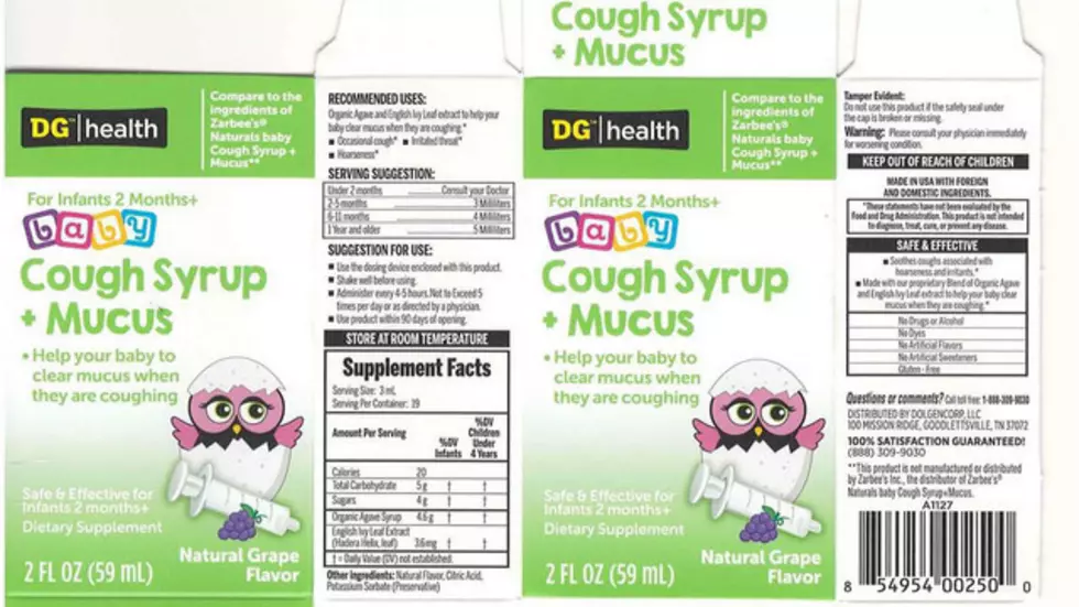 DG Baby Cough Syrup Being Recalled for Vomiting, Diarrhea Risk