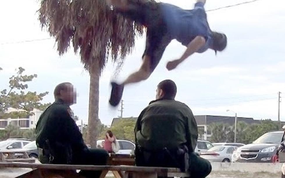 Apparently It’s Against the Law to Jump Over a Cop [VIDEO]
