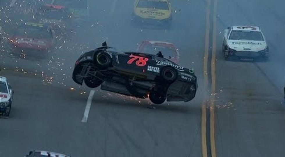 Kurt Busch Flips Car During NASCAR Race at Talladega Video