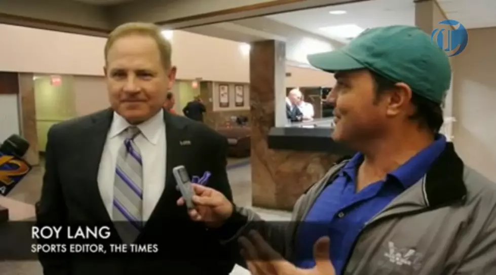 Les Miles Comes to Bossier to Talk with Parkway QB Brandon Harris