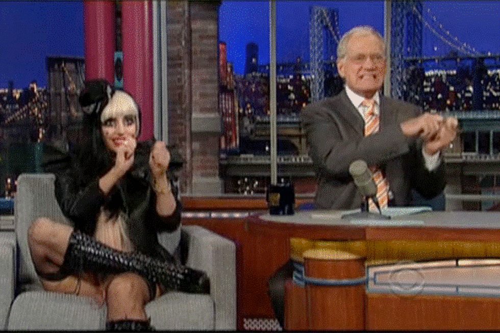 Lady Gaga Eats Paper and Talks Rumors on ‘The Late Show with David Letterman’ [VIDEO]