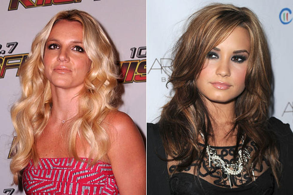 Are Britney Spears + Demi Lovato Feuding on the ‘X Factor’ Set?