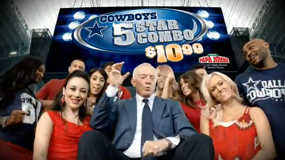 Hip Hop Jerry — Dallas Cowboys Owner Raps in Off-the-Wall Papa John’s Commercial [VIDEO]