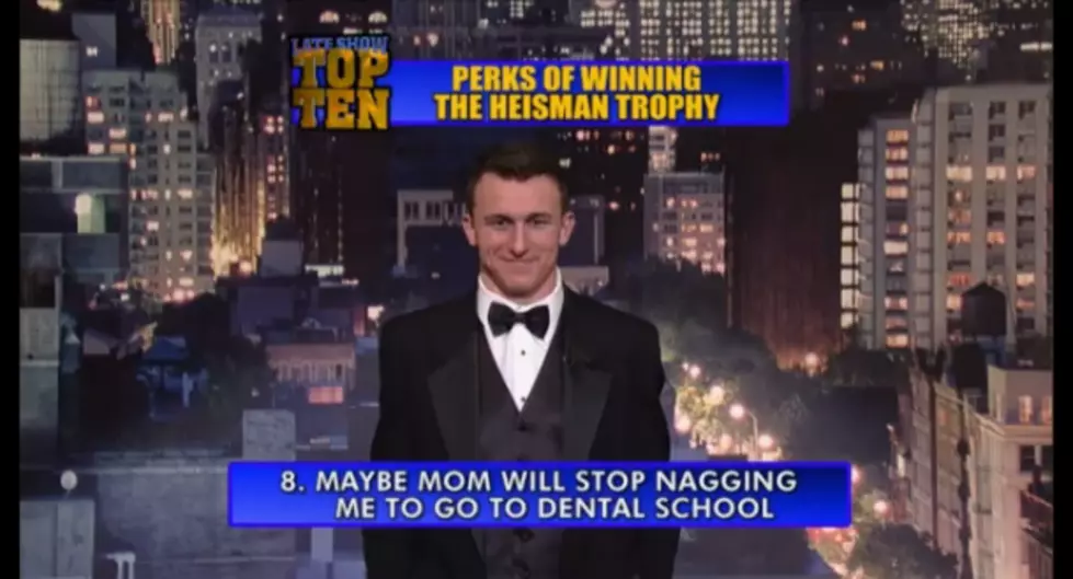 Tylerite + Heisman Winner Johnny Manziel Visits David Letterman [VIDEO]