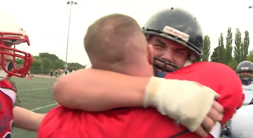 Returning U.S. Airman Surprises Son With Early Return Home During His Football Game [VIDEO]