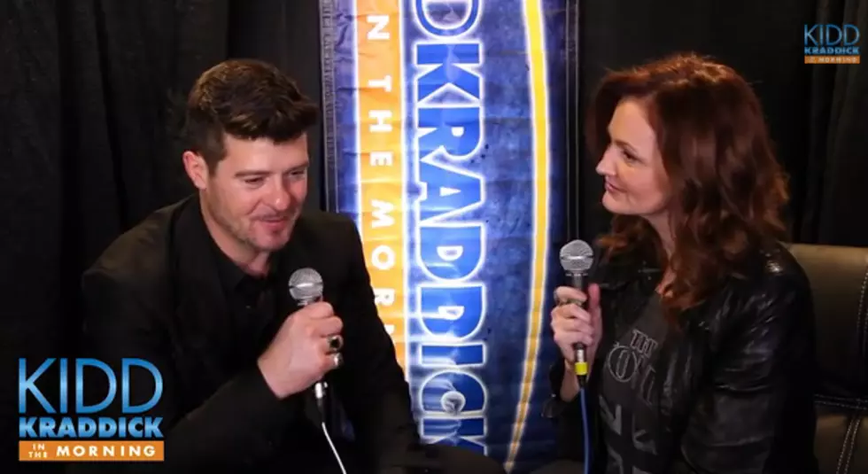 Robin Thicke Sits Down With Kellie Rasberry [VIDEO]