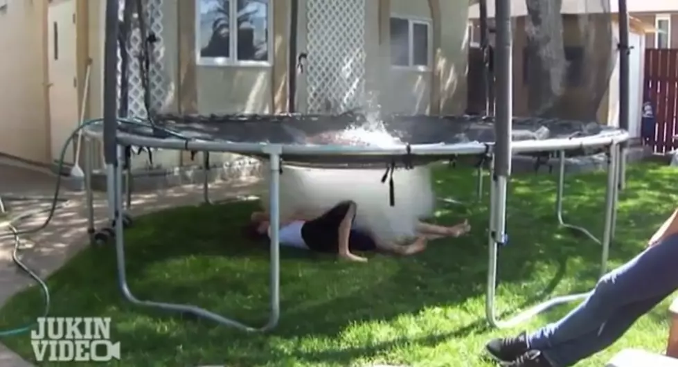 Kids Get Drenched By Gigantic Water Balloon [VIDEO]