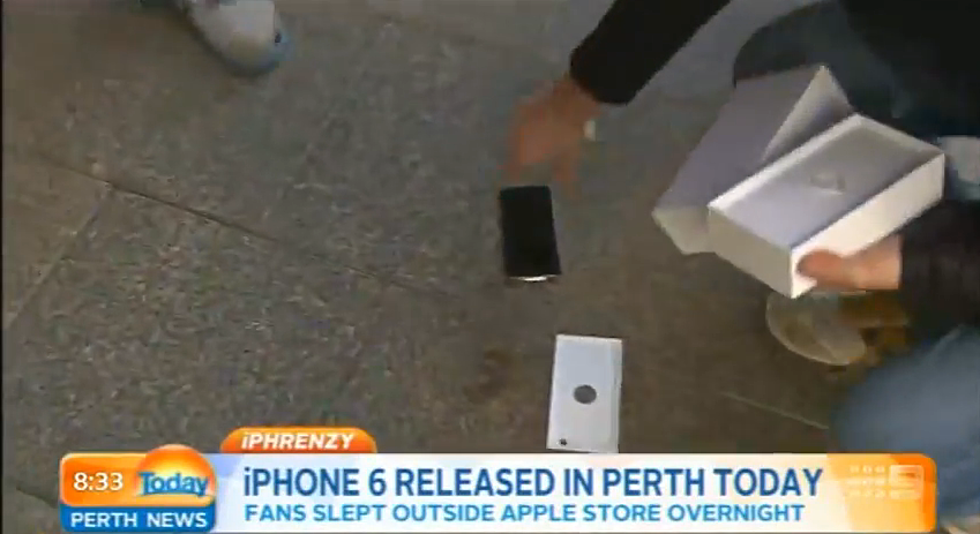 A Big Oops, The First iPhone 6 Purchased Is Dropped On Live TV [VIDEO]