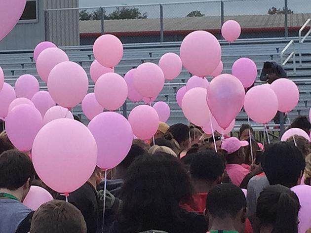 Robert E. Lee Students Release Balloons In Memory Of Kayla Gomez-Orozco