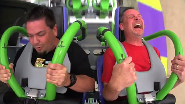 Lucky Larry Rides Six Flags&#8217; Latest Coaster &#8216;The Joker&#8217; [VIDEO]