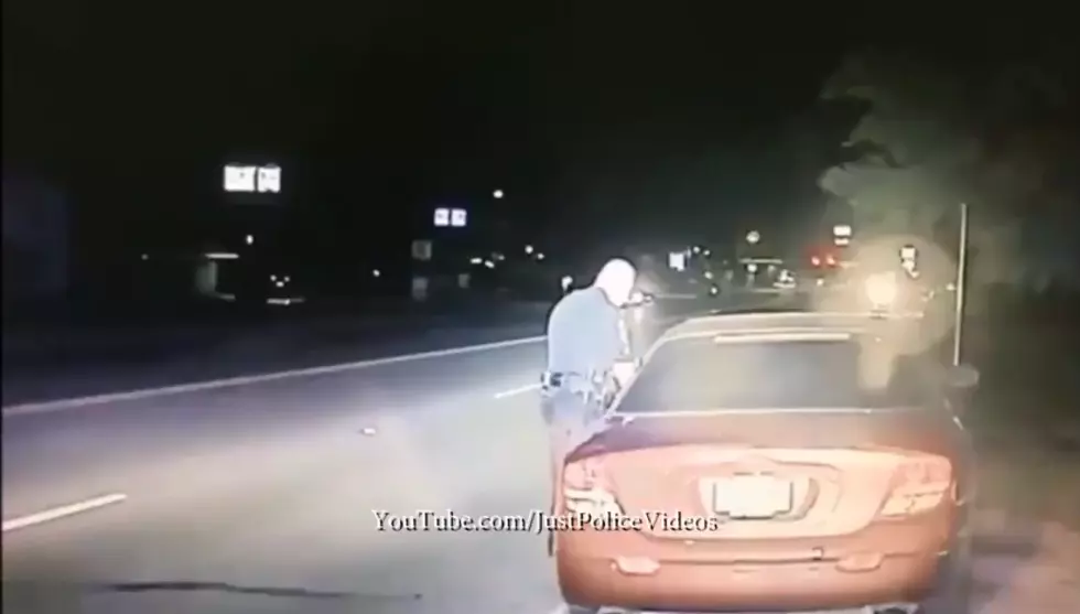 A North Texas Police Officer Almost Gets Hit During Traffic Stop By DUI Driver [VIDEO]