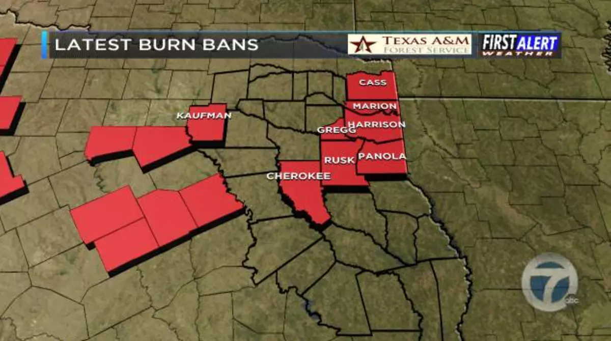 Burn Bans Pop Up Across East Texas Counties