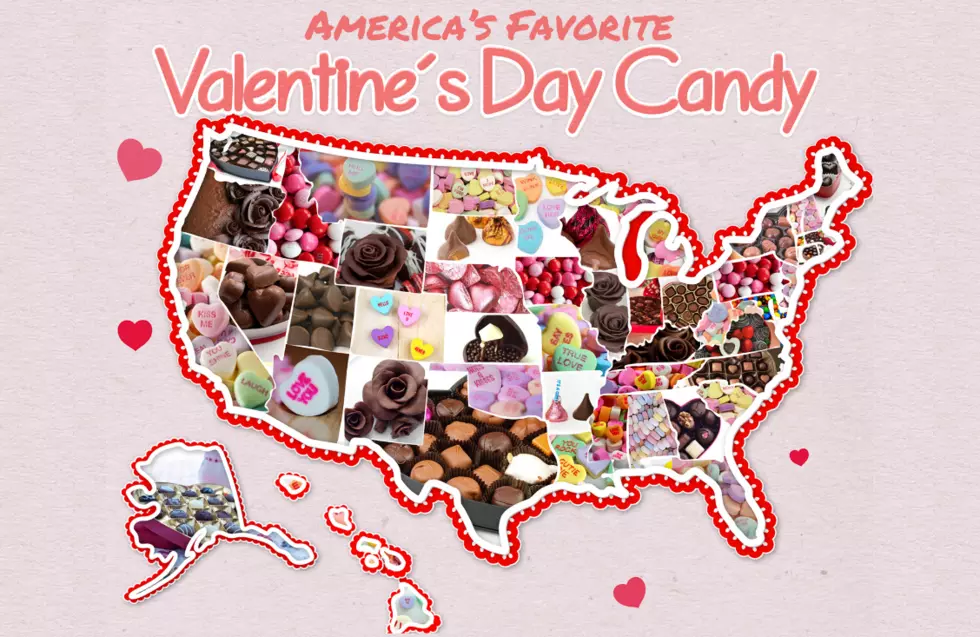 The Most Popular Valentine's Candy By State