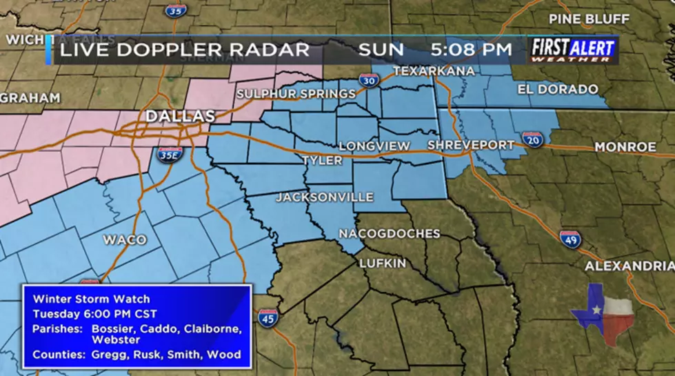 East Texas Could Receive 1" - 3" Of Snow With Winter Storm