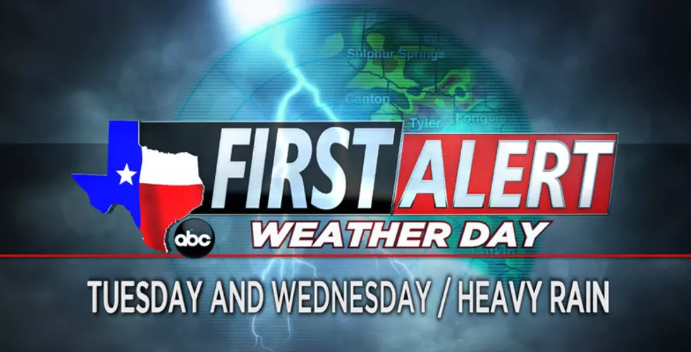 3 To 5 Inches of Rain + Flash Flooding Are Possible In East Texas