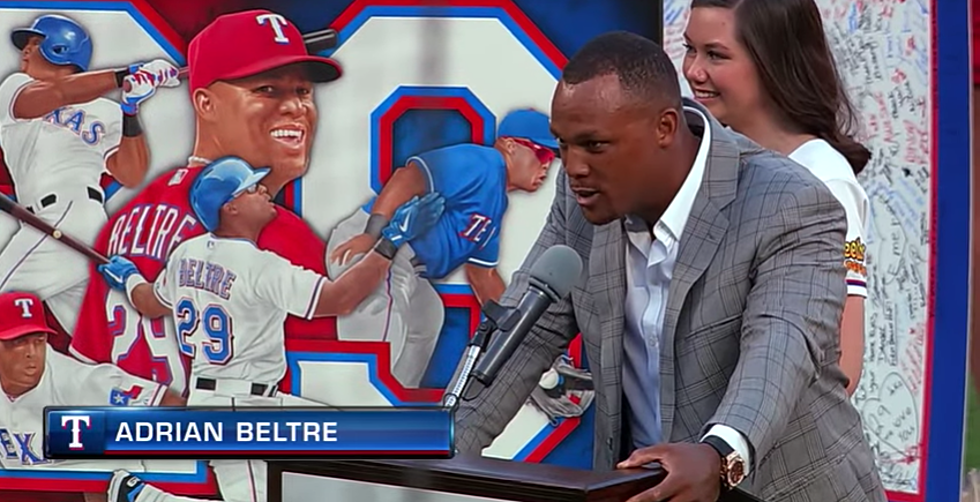 The Texas Rangers Retire Adrian Beltre's #29The Texas Rangers Ret