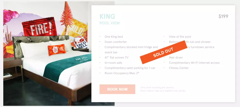 Taco Bell’s Pop Up Hotel Is Sold Out