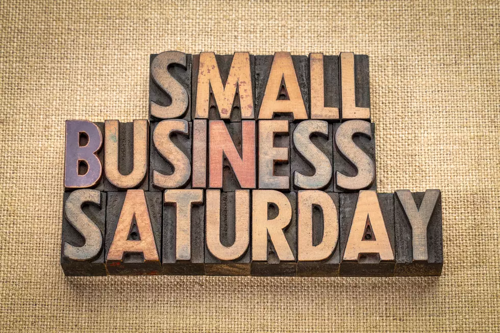 Small Business Saturday in wood type