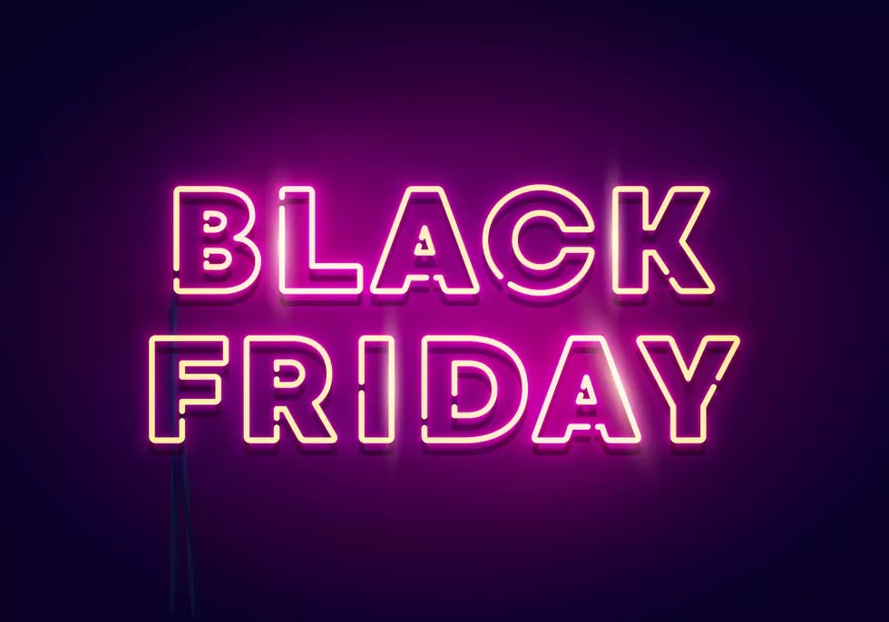 Vector Illustration Black Friday Neon Light.