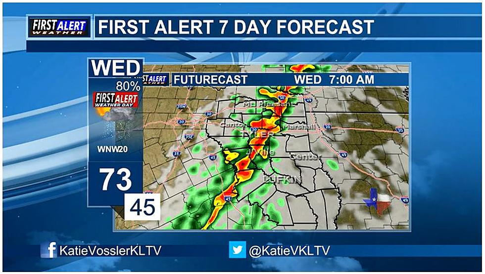 Hail And Strong Winds Could Potentially Punish East Texas