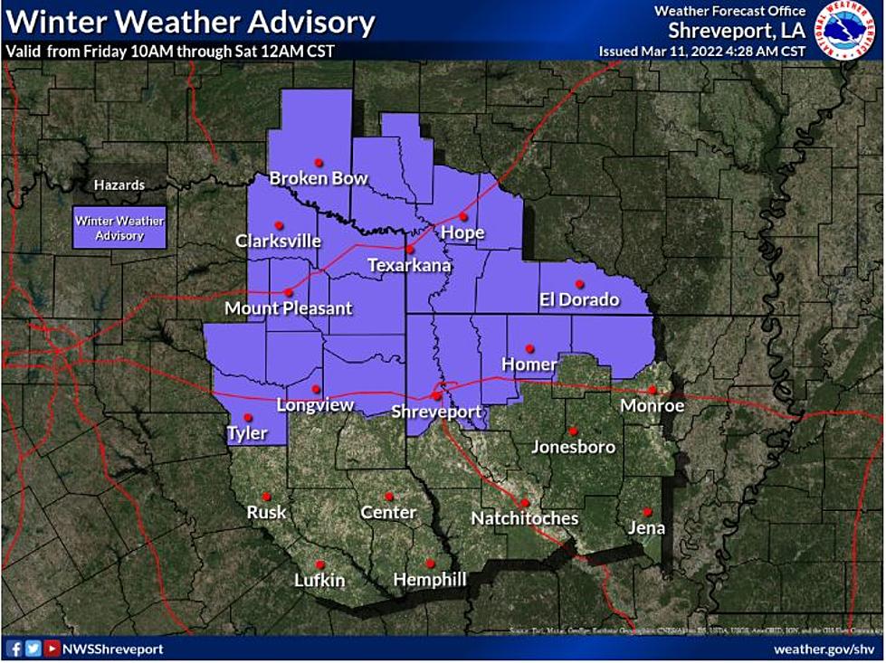 Winter Weather In East Texas Again? Yes, It&#8217;s Possible Friday