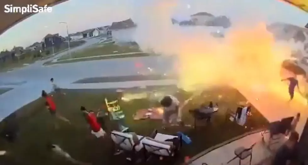Video Shows Family Fleeing From Home Firework Show Gone Wrong