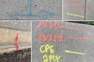 See Colored Spray Painted Lines On The Road? Here’s Their Meaning.