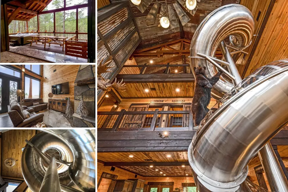 This Mega Cabin In Broken Bow Sleeps 32 And Has 2 Indoor Slides