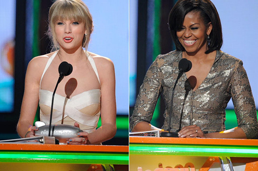 Michelle Obama Presents Big Help Award to Taylor Swift at Kids’ Choice Awards
