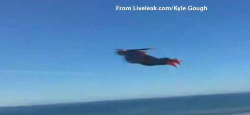 Superman Takes Flight Off California Coast [VIDEO]
