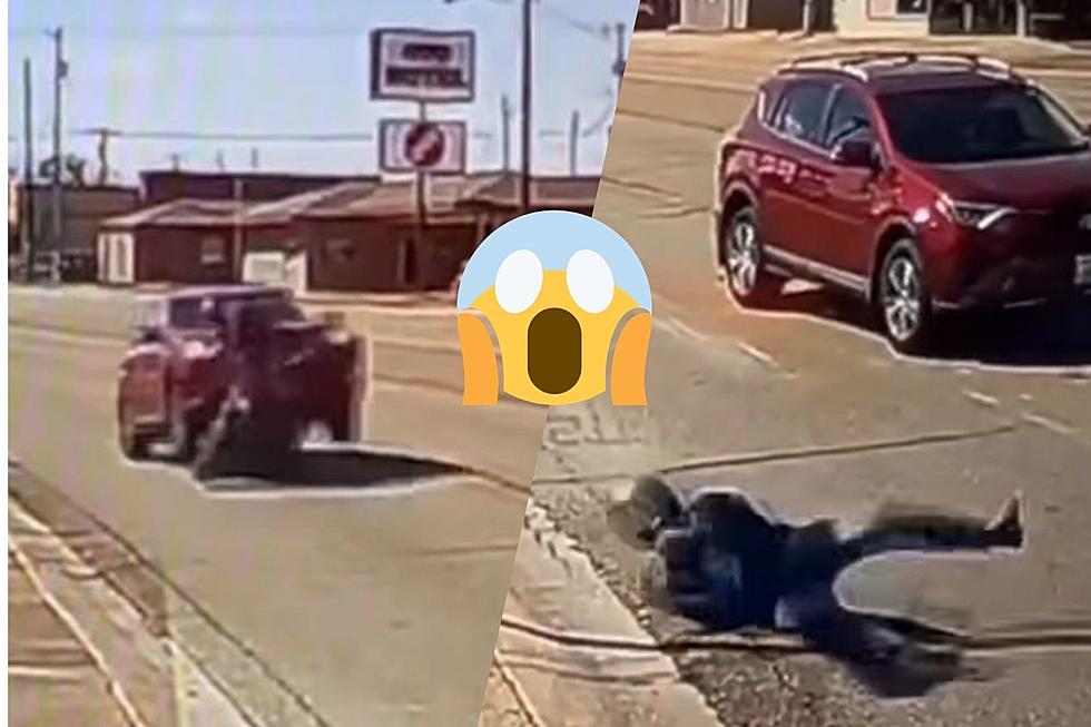 [VIDEO] Terrifying Moment Motorcyclist Gets Hit By Car In Texas