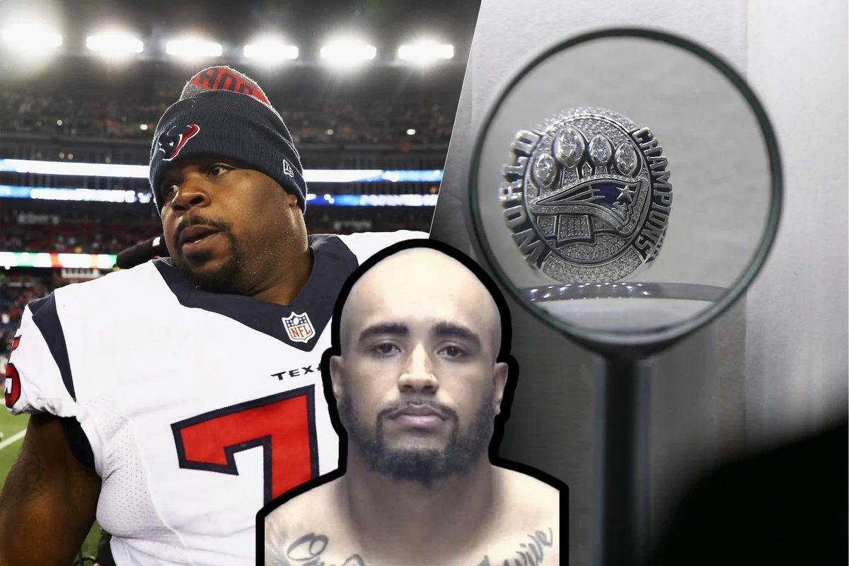 Super Bowl rings stolen: Vince Wilfork's son, D'Aundre Holmes-Wilfork,  given probation in theft of NFL great's jewelry - ABC13 Houston