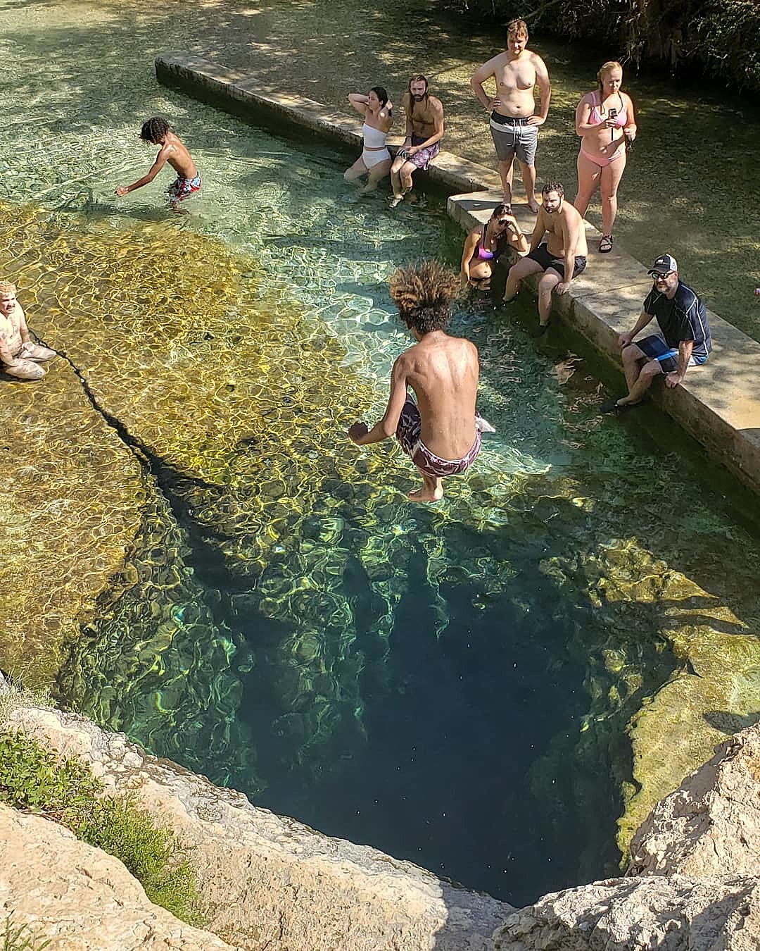 Low water levels forced Jacob's Well to close to swimmers. Now Blue Hole is  closed, too.