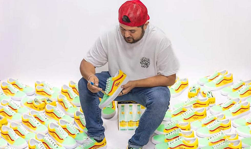 Texas Artist Creates Custom Topo Chico Sneakers, Gets Big Order