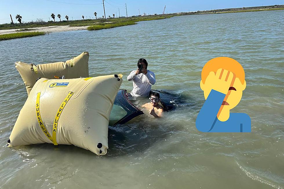 A Corvette Driver Drifted Into The Texas Gulf And Had To Be Tugged Out