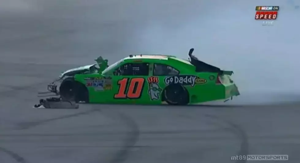 Danica Patrick Crashes Into Wall During Gatorade Duel [VIDEO]