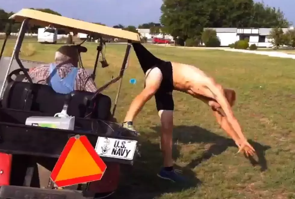 Jump Over Golf Cart Ends in Amazing Atomic Wedgie