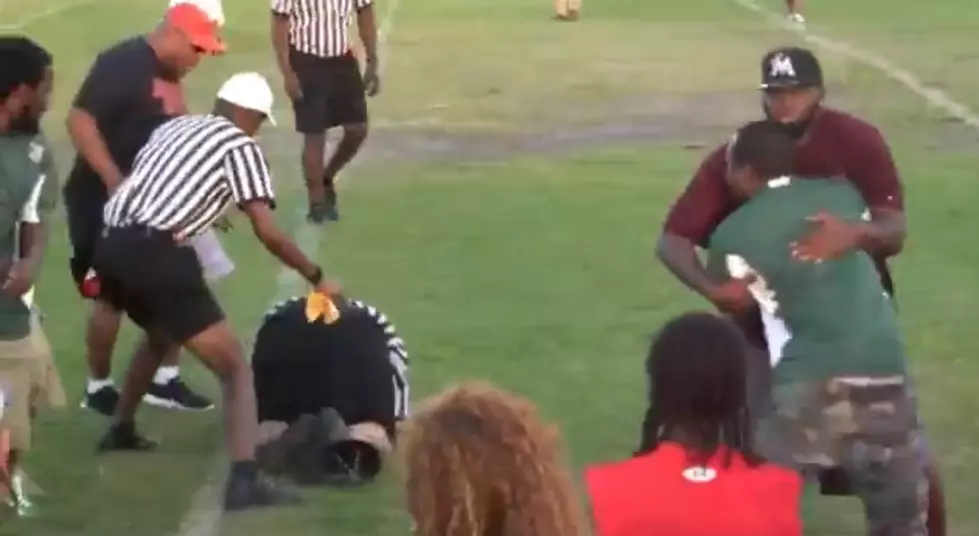 It&#8217;s Not Youth Football Until the Referee Gets Hit By a Coach [VIDEO]