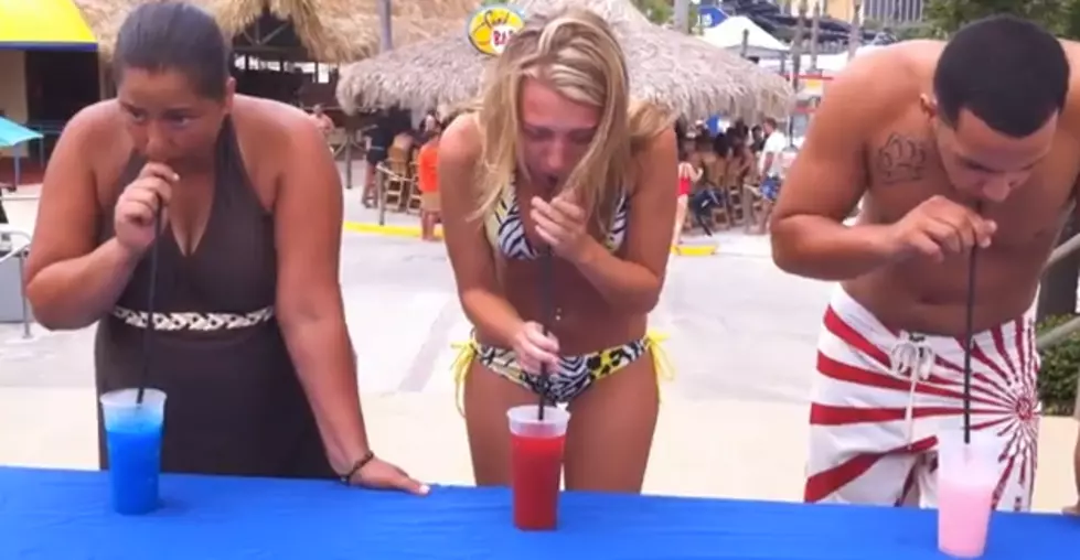Woman Collapses While Participating in Brain Freeze Contest [VIDEO]