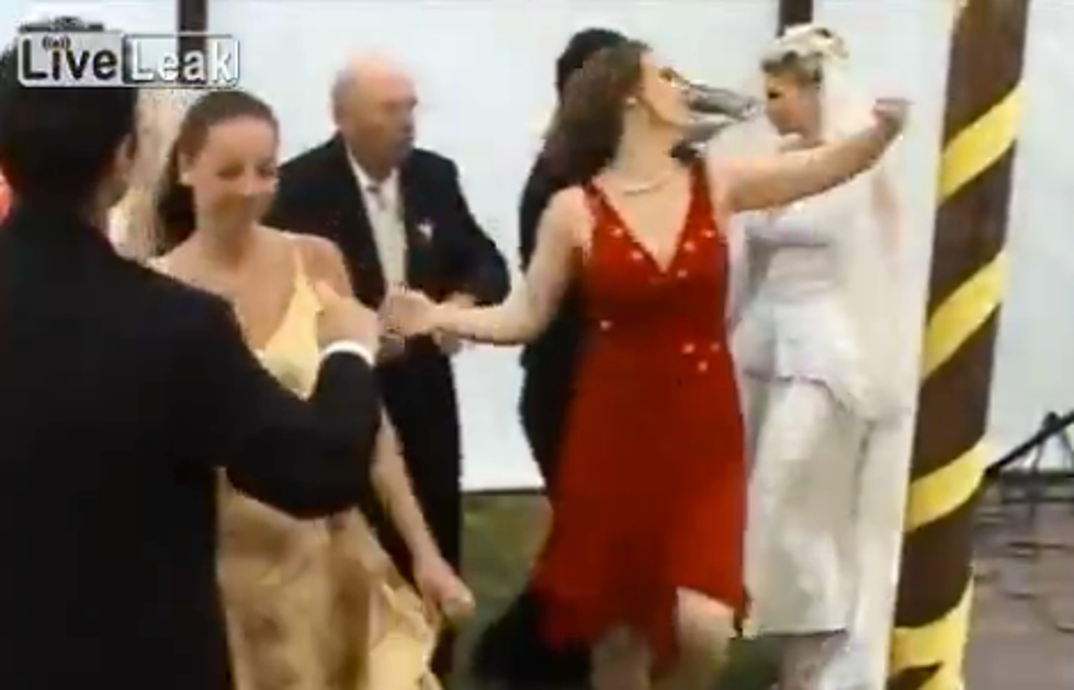 Girl Gets Drunk + Completely Ruins Wedding [VIDEO]